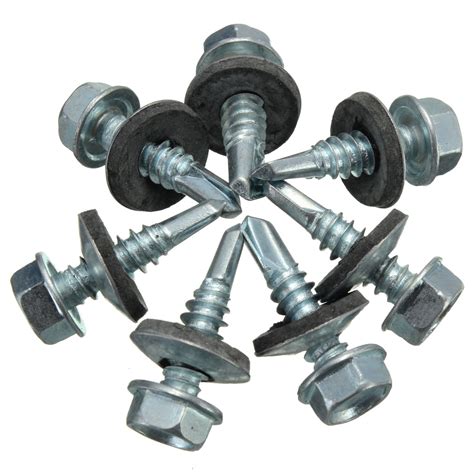 sheet metal screws with rubber washers|self tapping metal roofing screws.